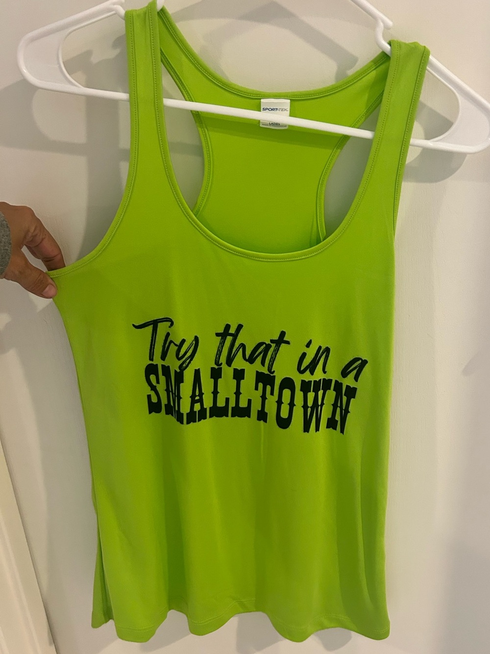 Sport-Tek Lime Green Ladies Racerback Tank